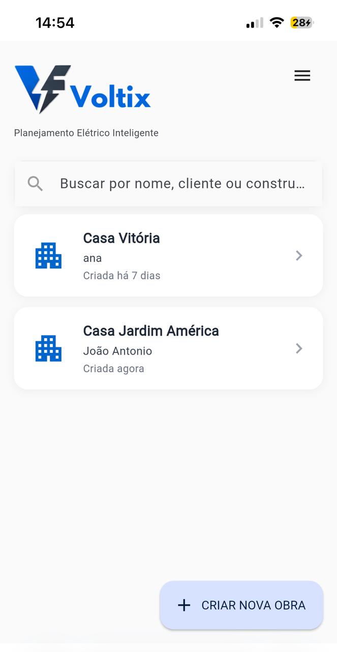 App Voltix - Minhas Obras